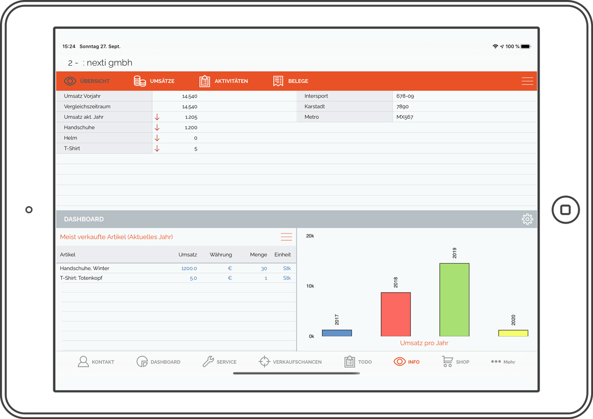 Kunden-cockpit nexti app